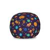 Ambesonne Space Storage Toy Bag Chair, Cheerful Kids Planets as Sun Mercury Venus Earth Jupiter Mars with Alien Spaceships, Stuffed Animal Organizer Washable Bag, Large Size, Purple Yellow view 1