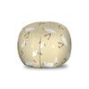 Ambesonne Egret Storage Toy Bag Chair, Repeating Pattern of Leg Standing Heron Birds, Stuffed Animal Organizer Washable Bag, Small Size, Eggshell Fawn view 1