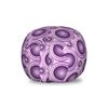 Ambesonne Mauve Storage Toy Bag Chair, Gradient and Geometric Circular Pattern with Inner Lines and Ring Balls Digital Graphic, Stuffed Animal Organizer Washable Bag, Small Size, Purple view 1
