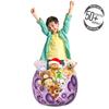 Ambesonne Mauve Storage Toy Bag Chair, Gradient and Geometric Circular Pattern with Inner Lines and Ring Balls Digital Graphic, Stuffed Animal Organizer Washable Bag, Small Size, Purple view 3