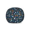 Ambesonne Sport Storage Toy Bag Chair, Many Basketball Baseball and Football Champ Gloves Dark Background, Stuffed Animal Organizer Washable Bag, Large Size, Brown Blue view 1