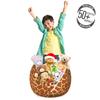 Ambesonne Earth Tones Storage Toy Bag Chair, Giraffe Skin Background Savannah Animal Savannah Inspired Design Print, Stuffed Animal Organizer Washable Bag, Small Size, Cinnamon Beige view 3