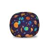 Ambesonne Space Storage Toy Bag Chair, Cheerful Kids Planets as Sun Mercury Venus Earth Jupiter Mars with Alien Spaceships, Stuffed Animal Organizer Washable Bag, Small Size, Purple Yellow view 1