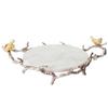 Bird on Branch Marbled Round Trays - 17" view 1