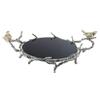 Bird on Branch Marbled Round Trays - 17" view 3