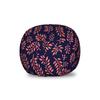 Ambesonne Coral and Navy Storage Toy Bag Chair, Continuous Pattern with Leafy Branches Abstract Bicolour Design, Stuffed Animal Organizer Washable Bag, Small Size, Blue Coral view 1