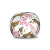 Ambesonne Jaguar Storage Toy Bag Chair, Retro Flowers and Jaguars Blossoming Corsage Botanical Illustration, Stuffed Animal Organizer Washable Bag, Small Size, Brown Pink view 1