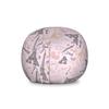 Ambesonne Paris Storage Toy Bag Chair, Eiffel Tower Sketch with Hand Lettering City Name Keys Quill Love Capital, Stuffed Animal Organizer Washable Bag, Large Size, Pastel Pink view 1