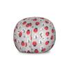 Ambesonne Ladybugs Storage Toy Bag Chair, Nature with Abstract Insects Trees and Flowers Pattern Cartoon, Stuffed Animal Organizer Washable Bag, Large Size, Coral Black view 1