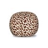 Ambesonne Cow Print Storage Toy Bag Chair, Cattle Skin with Brown Spots Agriculture Cow Oxen Hide Camouflage Pattern, Stuffed Animal Organizer Washable Bag, Small Size, Pale Yellow Brown view 1