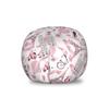 Ambesonne Paris Storage Toy Bag Chair, Valentines Day Theme with Eiffel Kissing Couple Hot Air Balloon Wedding Concept, Stuffed Animal Organizer Washable Bag, Small Size, Pink Rose view 1