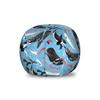 Ambesonne Narwhal Storage Toy Bag Chair, Arctic Giant Sea Mammals Orca White Whale Narwhal Sketch Ocean Fauna, Stuffed Animal Organizer Washable Bag, Small Size, Coral Black view 1