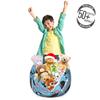 Ambesonne Narwhal Storage Toy Bag Chair, Arctic Giant Sea Mammals Orca White Whale Narwhal Sketch Ocean Fauna, Stuffed Animal Organizer Washable Bag, Small Size, Coral Black view 3