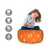 Ambesonne Golf Storage Toy Bag Chair, Silhouette of a Golfer in The Field Hitting The Ball Stroke Play Game Design, Stuffed Animal Organizer Washable Bag, Small Size, Vermilion White view 2