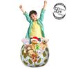 Ambesonne Turtle Storage Toy Bag Chair, Flock of Sea Turtles with Geometric Shells Childish Cartoon Style Ocean Animals, Stuffed Animal Organizer Washable Bag, Small Size, Green Yellow view 3