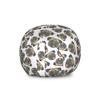 Ambesonne Pug Storage Toy Bag Chair, Cheerful Playful Animals Dog Heads with Tongues Out and Grunge Effect, Stuffed Animal Organizer Washable Bag, Large Size, Charcoal Grey view 1