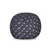 Ambesonne Horses Storage Toy Bag Chair, Animal Pattern Sublime Mustang Silhouette Wildlife Horseshoe Abstract, Stuffed Animal Organizer Washable Bag, Large Size, Purple Grey view 1