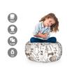 Ambesonne Golf Storage Toy Bag Chair, Old Fashioned Basket with Balls Shoes Golf Cart Gloves Bag Sports Equipment Design, Stuffed Animal Organizer Washable Bag, Small Size, Cocoa White view 2