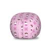 Ambesonne Ferret Storage Toy Bag Chair, Funny Cartoon Pattern of Animal with Glasses and Scarf, Stuffed Animal Organizer Washable Bag, Small Size, Pink Fuchsia view 1