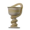 Cup of Asclepius Rod Greek God Medicine Doctor Symbol Alabaster Gold Handmade view 3
