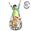 Ambesonne Pug Storage Toy Bag Chair, Cheerful Playful Animals Dog Heads with Tongues Out and Grunge Effect, Stuffed Animal Organizer Washable Bag, Small Size, Charcoal Grey view 3
