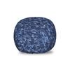 Ambesonne Camo Storage Toy Bag Chair, Retro Composition of Grunge Camouflage Pattern Print in Modern Blue Tones, Stuffed Animal Organizer Washable Bag, Small Size, Dark Blue view 1
