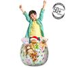 Ambesonne Cat Storage Toy Bag Chair, Cheerful Pattern with Smiling Cats Pineapples Strawberries Maneki Neko Happiness Love, Stuffed Animal Organizer Washable Bag, Small Size, Teal Green view 3