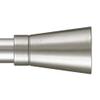 Infinette Tekno 25 Linea 1-1/8 Inch Diameter Single Traverse Window Curtain Rod Set, 48 Inch, Antique Silver view 2