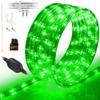 WYZworks 108LEDs 10ft LED Outside Rope Lights, Outdoor ETL Certified Waterproof Permanent 360 Degree Light Emitting, Flexible Tube, Connectable, Christmas Palm Tree Exterior Landscape, Green view 1
