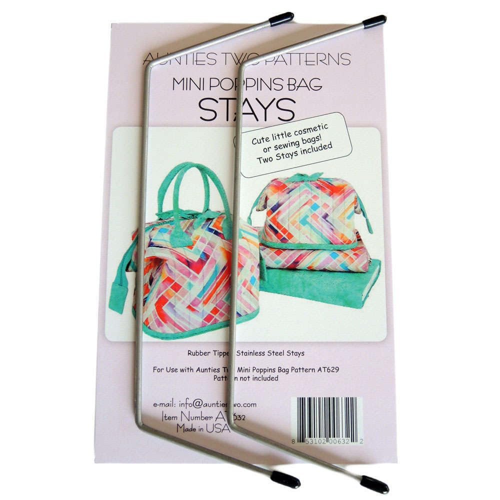 Aunties Two Patterns Mini Poppins Bag Stays