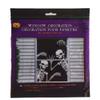 Greenbrier Skeletons Mural Window Cover Halloween Decoration view 1
