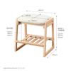 Koizumi Faliss FLC-802MOGY FLC-802MOGY Milky Oak Gray Natural Learning Study Chair Bench Size (W x D x H): 19.1 x 15.7 x 20.5 inches (48.5 x 40 x 52 cm) view 3