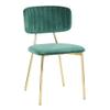 LumiSource Bouton Chair, Upholstered Dining Chairs, Contemporary Dining Chair, Kitchen Chairs for Dining Table, Dining Chairs Set of 2 view 2