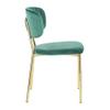 LumiSource Bouton Chair, Upholstered Dining Chairs, Contemporary Dining Chair, Kitchen Chairs for Dining Table, Dining Chairs Set of 2 view 3