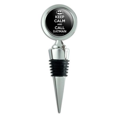 Batman Keep Calm and Call Wine Bottle Stopper
