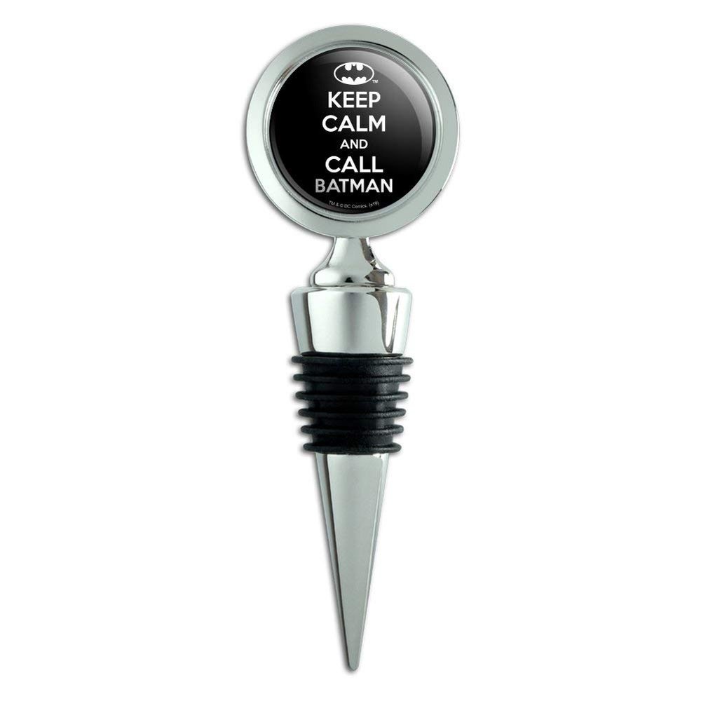 Batman Keep Calm and Call Wine Bottle Stopper