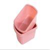 Comfort Axis Rectangular Plastic Wash Basin with Graduations, 6 Quart, 5 Pack, Rose view 3