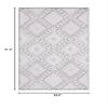 SAFAVIEH Global Collection Area Rug - 5'3" x 7'6", Grey & Ivory, Non-Shedding & Easy Cleaning, Ideal for Living Room, Bedroom, Office, Dining Space (GLB813F) view 2