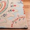 SAFAVIEH Bella Collection Runner Rug - 2'3" x 7', Beige & Blue, Handmade Boho Wool, Ideal for High Traffic Areas in Living Room, Bedroom (BEL118B) view 4