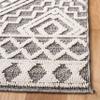 SAFAVIEH Global Collection Area Rug - 6'7" Square, Grey & Ivory, Non-Shedding & Easy Cleaning, Ideal for Living Room, Bedroom, Office, Dining Space (GLB878F) view 2