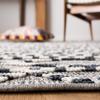 SAFAVIEH Global Collection Area Rug - 6'7" Square, Grey & Ivory, Non-Shedding & Easy Cleaning, Ideal for Living Room, Bedroom, Office, Dining Space (GLB879F) view 4