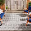 SAFAVIEH Area Rug 8x10 - Global Collection - Large - Grey & Ivory, Non-Shedding & Easy Cleaning, Ideal for Living Room, Bedroom, Office, Dining Space (GLB874F) view 1