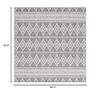 SAFAVIEH Global Collection Area Rug - 6'7" Square, Grey & Ivory, Non-Shedding & Easy Cleaning, Ideal for Living Room, Bedroom, Office, Dining Space (GLB874F) view 2