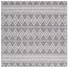 SAFAVIEH Global Collection Area Rug - 6'7" Square, Grey & Ivory, Non-Shedding & Easy Cleaning, Ideal for Living Room, Bedroom, Office, Dining Space (GLB874F) view 3