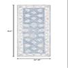 SAFAVIEH Micro-Loop Collection Runner Rug - 2'3" x 7', Blue & Ivory, Handmade Wool, Ideal for High Traffic Areas in Living Room, Bedroom (MLP536M) view 2