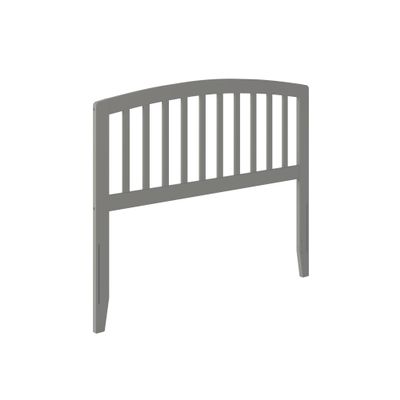 AFI Richmond Full Size Headboard with Attachable Charger in Grey