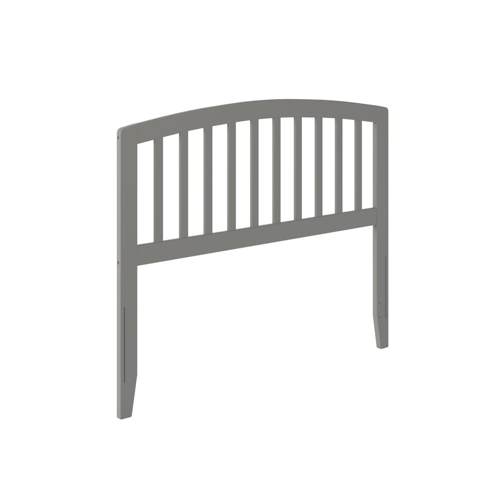 AFI Richmond Full Size Headboard with Attachable Charger in Grey