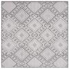 SAFAVIEH Global Collection Area Rug - 6'7" Square, Grey & Ivory, Non-Shedding & Easy Cleaning, Ideal for Living Room, Bedroom, Office, Dining Space (GLB813F) view 3