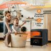 DR. INFRARED HEATER DR-978 New Upgraded Dual Heating Hybrid Portable Infrared Space Heater, 1500W with Remote view 4