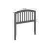 AFI, Richmond Slatted Twin Solid Wood Headboard, Grey view 3